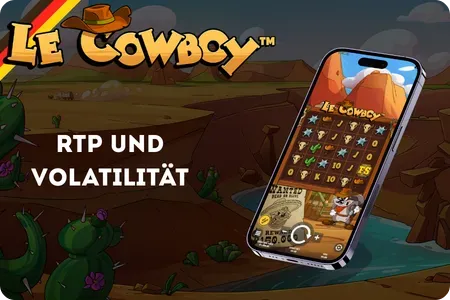 Le Cowboy RTP- und Volatilitätsdaten mit 96,28 % Return to Player